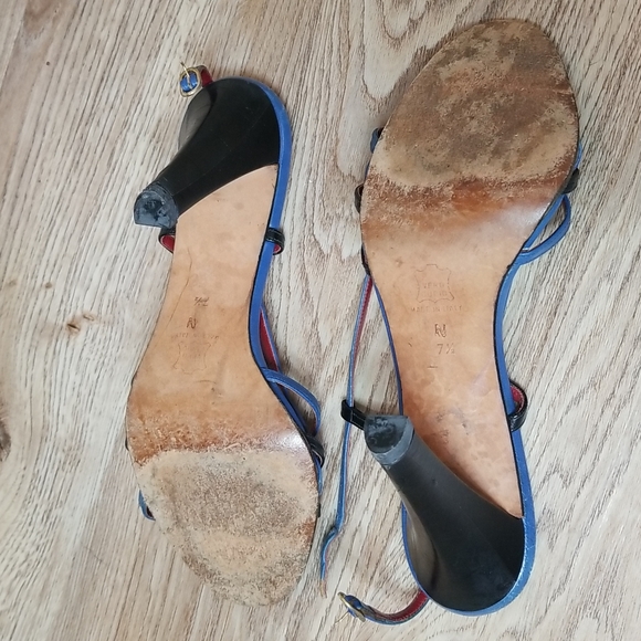 Yves Saint Laurent Vintage Womens Strappy Open Toe Heel - Picture 8 of 15